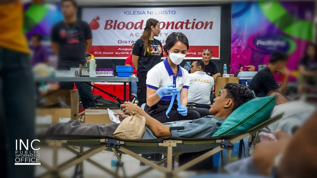 Blood donation by INC in Quezon Province and Metro Manila