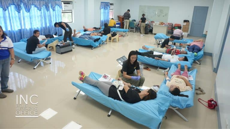 Iglesia Ni Cristo members in Rizal donate blood to save lives