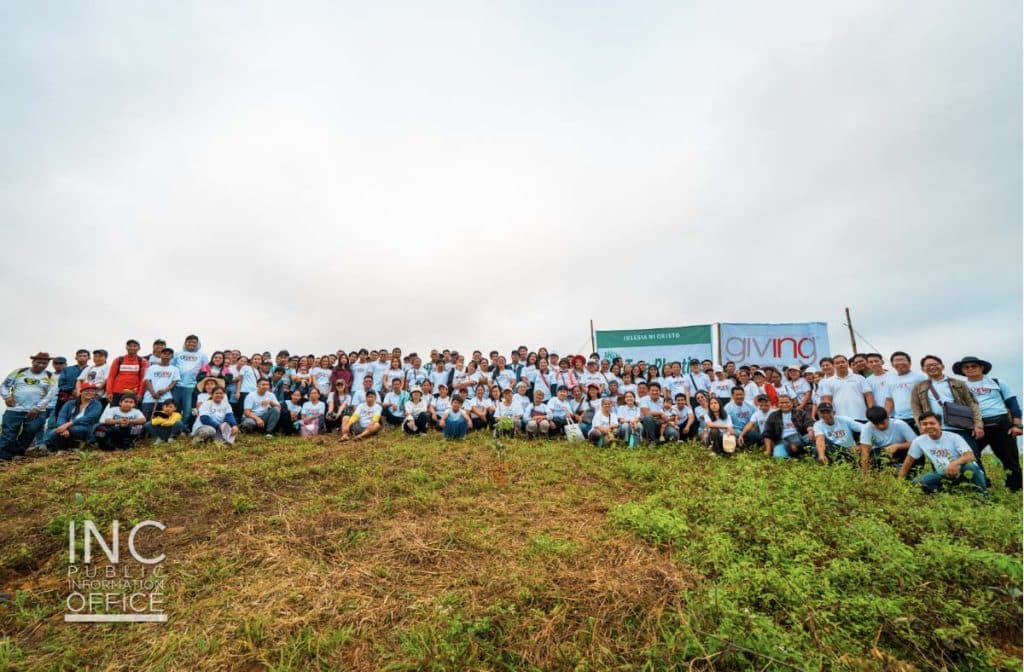 INC members in San Mariano unite for tree planting activity